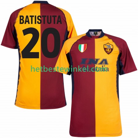 AS Roma Batistuta 20 2000 2001 Voetbalshirts Retro Thuis